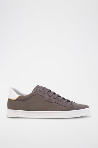 Baskets en nubuck Pieve - Vert olive et rgis