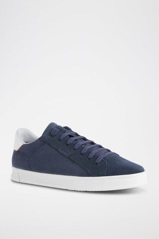 Baskets en nubuck Pieve - Bleu marine