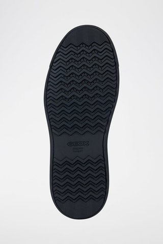 Baskets montantes en cuir Cervino - Noir et gris foncé