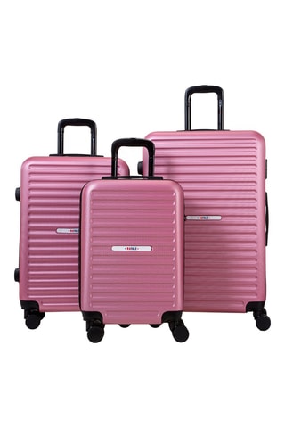 Set van 3 Trolleys (S/M/L) - Roze - 55 / 65 / 75 cm