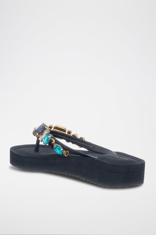 Tongs - Laura Biagiotti - Noir et bleu