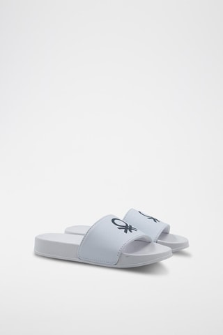 Claquettes - Benetton - Blanc