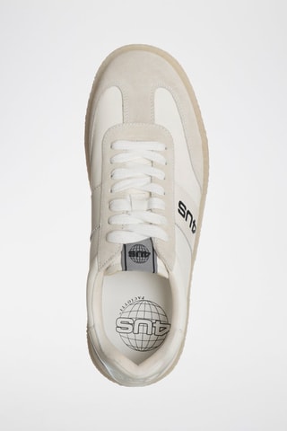 Baskets en cuir - Blanc et noir