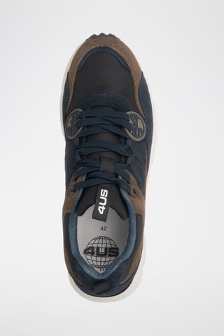 Baskets en nubuck - Bleu