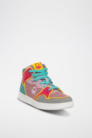 Sneakers montantes - Benetton - Rose