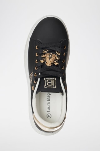 Baskets plateformes - Laura Biagiotti - Noir et doré