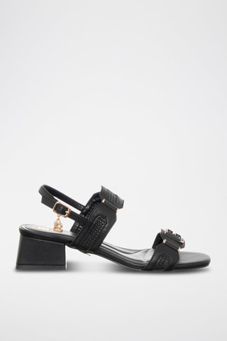 Sandales à talons - Laura Biagiotti - Noir et doré