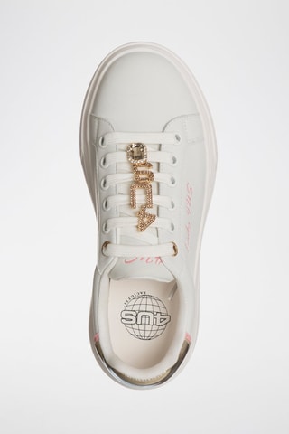 Baskets plateformes - Blanc et rose