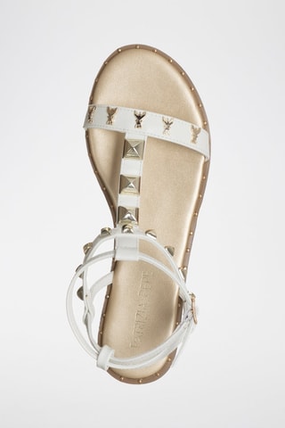 Sandales - Blanc et doré
