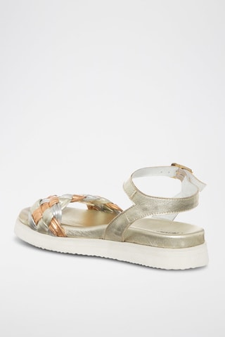 Sandales en cuir - Argenté