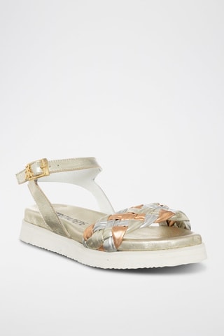 Sandales en cuir - Argenté