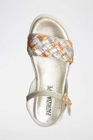 Sandales en cuir - Argenté