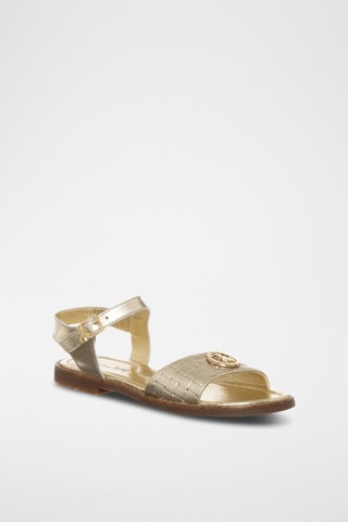 Sandales en cuir - Doré