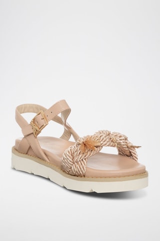 Sandales - Beige et doré