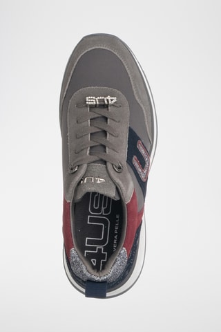 Leren Platform Sneakers - Blauw