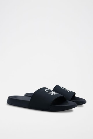 Claquettes - Benetton - Noir