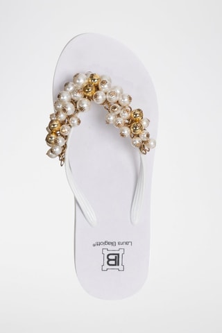 Tongs compensées - Laura Biagiotti - Blanc