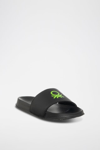 Claquettes - Benetton - Noir