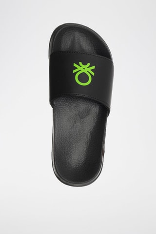 Claquettes - Benetton - Noir