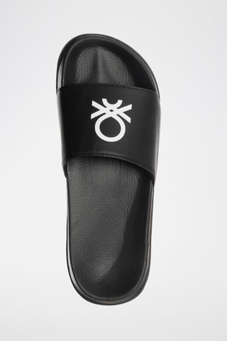 Claquettes - Benetton - Noir