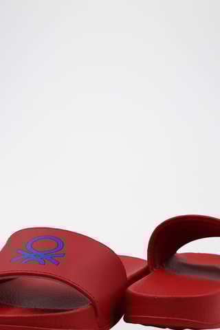 Claquettes - Benetton - Rouge