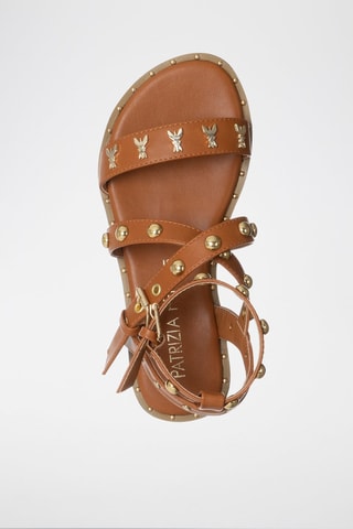 Spartiates - Marron et doré