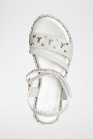 Sandales - Blanc et argenté