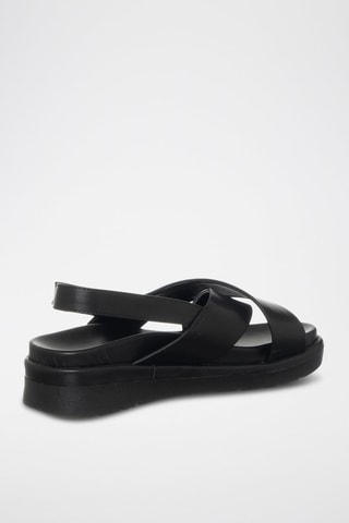 Sandales compensées - Laura Biagiotti - Noir et doré