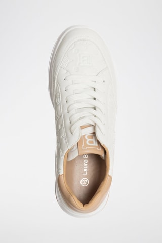 Baskets plateformes - Laura Biagiotti - Beige et blanc