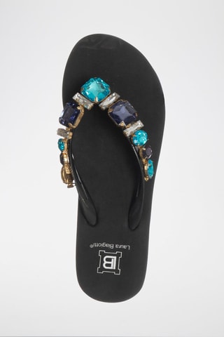 Tongs - Laura Biagiotti - Noir et bleu