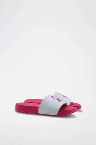 Claquettes - Benetton - Blanc