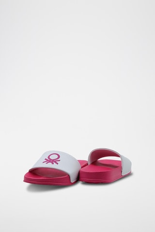 Claquettes - Benetton - Blanc