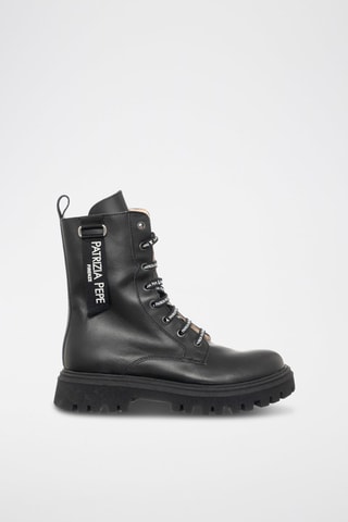 Bottines en cuir - Noir