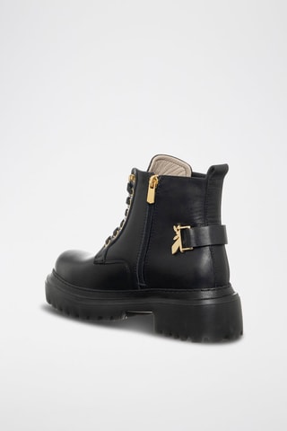 Bottines en cuir - Noir