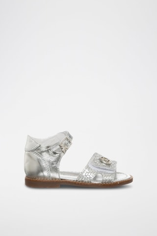 Sandales en cuir - Argenté