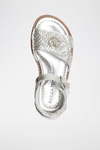 Sandales en cuir - Argenté