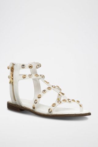 Spartiates - Blanc et doré