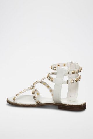 Spartiates - Blanc et doré