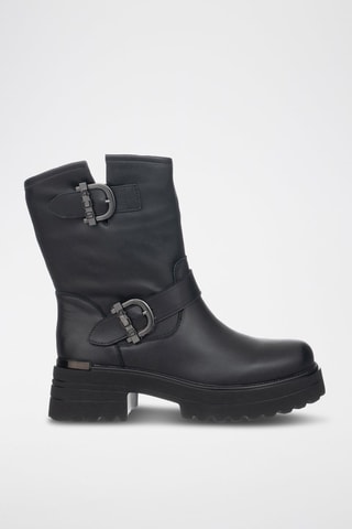 Bottines en cuir - Noir