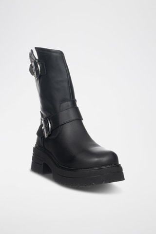 Bottines en cuir - Noir
