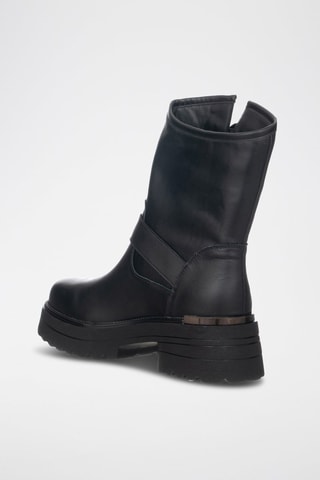 Bottines en cuir - Noir