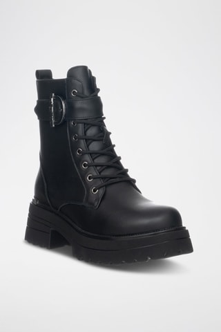 Bottines en cuir - Noir