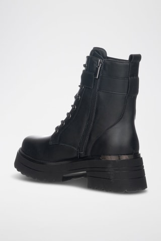 Bottines en cuir - Noir