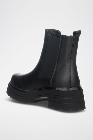 Bottines Chelsea en cuir - Noir