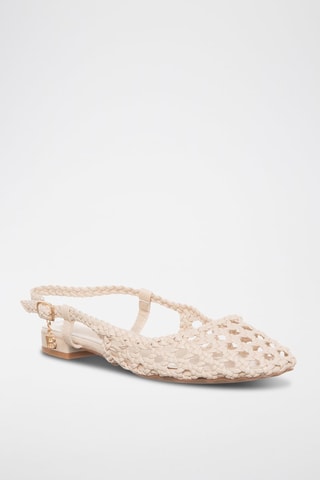 Ballerines - Laura Biagiotti - Blanc et doré