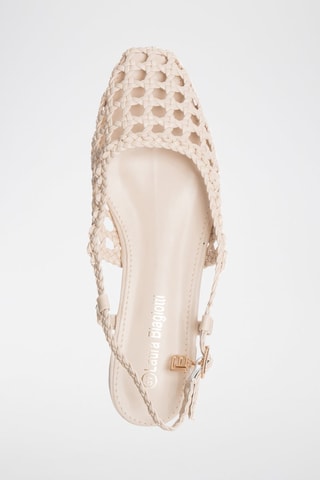 Ballerines - Laura Biagiotti - Blanc et doré