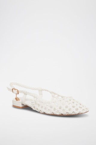 Ballerines - Laura Biagiotti - Blanc et doré