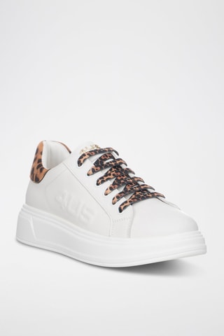 Leren Platform Sneakers - Wit