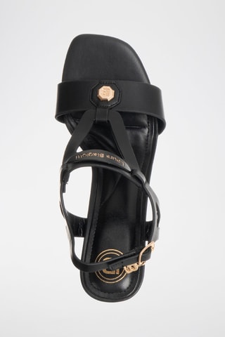 Sandales à talons - Laura Biagiotti - Noir et doré