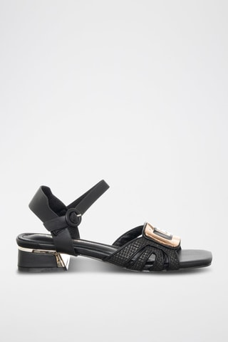 Sandales à talons - Laura Biagiotti - Noir et doré